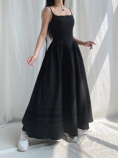 Litlookz Studio Goth Strap Maxi Dress