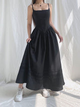 Litlookz Studio Goth Strap Maxi Dress, view 4