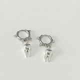 Litlookz Studio Goth Tooth Spiked Hoop Earrings, view 3