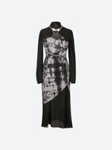 Litlookz Studio Goth Wide Sleeve Qipao Midi Dress, view 4