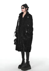 Litlookz Studio Gothic Faux Fur Fluffy Long Jacket, view 2