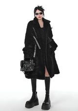 Litlookz Studio Gothic Faux Fur Fluffy Long Jacket, view 4