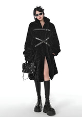 Litlookz Studio Gothic Faux Fur Fluffy Long Jacket, view 5