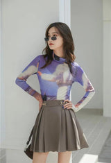 Litlookz Studio Graphic Women Printed Mesh Top, view 3