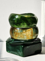 Litlookz Studio Green Chunky Resin Bracelet, view 2