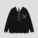 Litlookz Studio Grunge Academia Sweater, view 3
