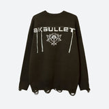 Litlookz Studio Grunge AK-Bullet Tasseled Sweater, view 2