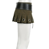 Litlookz Studio Grunge Belted Extra Mini Skirt, view 5