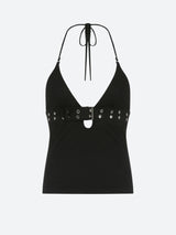 Litlookz Studio Grunge Belted Halter Neck Top, view 4