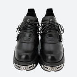 Litlookz Studio Grunge Belted Lace Up Platform Boots, view 6