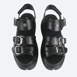 Litlookz Studio Grunge Belted Platform Sandals, view 3