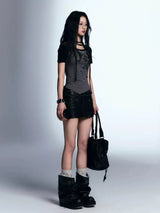 Litlookz Studio Grunge Boat Neck Tee, view 2