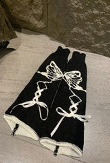 Litlookz Studio Grunge Butterfly Lace Up Leg Warmers, view 3