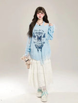 Litlookz Studio Grunge Butterfly Sweater, view 6
