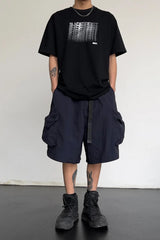 Litlookz Studio Grunge Cargo Shorts, view 4