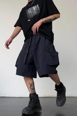 Litlookz Studio Grunge Cargo Shorts, view 5