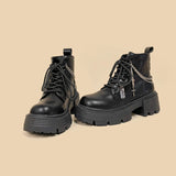 Litlookz Studio Grunge Chain with Cross Combat Boots, view 5
