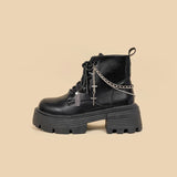 Litlookz Studio Grunge Chain with Cross Combat Boots, view 6