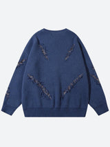 Litlookz Studio Grunge Claw Distressed Knitted Sweater, view 4