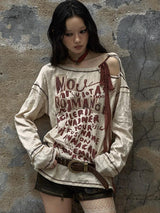 Litlookz Studio Grunge Cut Out Top, view 3