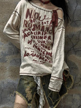 Litlookz Studio Grunge Cut Out Top, view 4