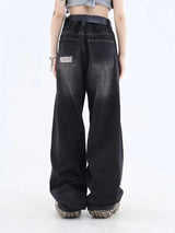Litlookz Studio Grunge Dark Wash Distressed Jeans, view 3