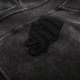 Litlookz Studio Grunge Dark Washed Embroidered Hoodie, view 4