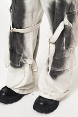 Litlookz Studio Grunge Dirty Effect Cargo Pants, view 6