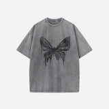 Litlookz Studio Grunge Distressed Butterfly Tee, view 2