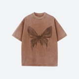 Litlookz Studio Grunge Distressed Butterfly Tee, view 3