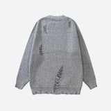 Litlookz Studio Grunge Distressed Knitted Sweater, view 2