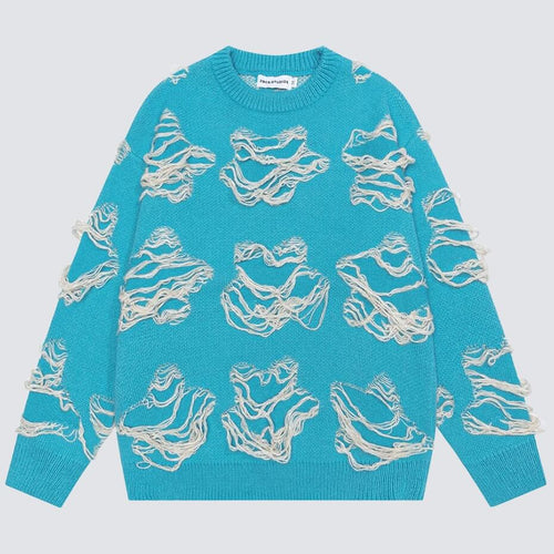 Litlookz Studio Grunge Distressed Sweater