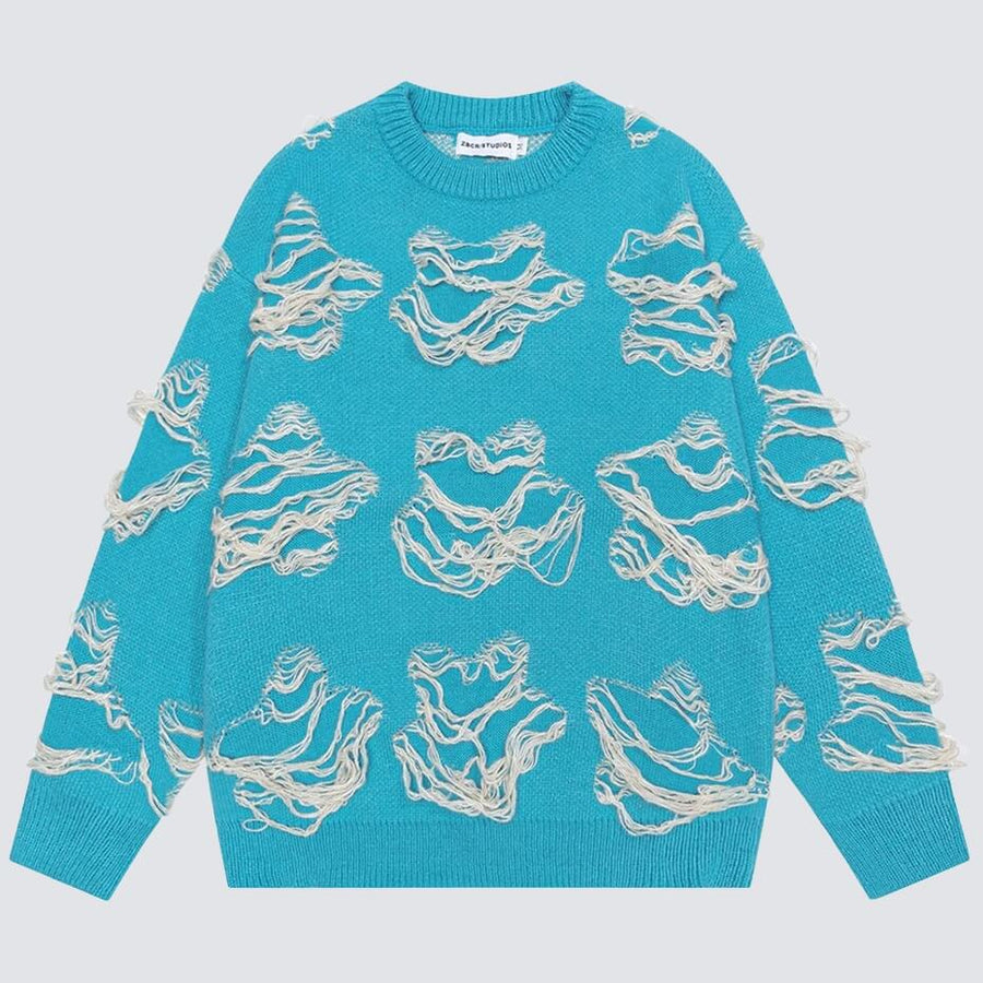 Litlookz Studio Grunge Distressed Sweater