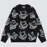 Litlookz Studio Grunge Distressed Sweater, view 4