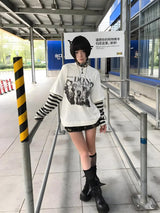 Litlookz Studio Grunge Don't Smoke Layered Top, view 5