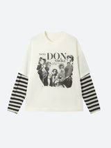 Litlookz Studio Grunge Don't Smoke Layered Top, view 6