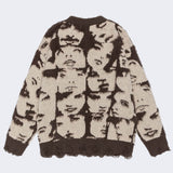Litlookz Studio Grunge Face Pullover Sweater, view 2