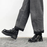 Litlookz Studio Grunge Fire Chunky Platform Shoes, view 2