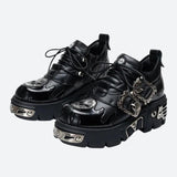 Litlookz Studio Grunge Fire Chunky Platform Shoes, view 3