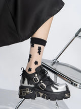 Litlookz Studio Grunge Flame Chunky Platform Shoes, view 2
