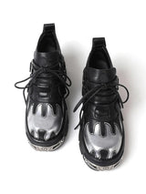Litlookz Studio Grunge Flame Chunky Platform Shoes, view 3