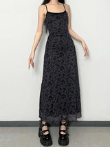 Litlookz Studio Grunge Floral Printed Maxi Dress, view 3