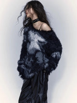 Litlookz Studio Grunge Fuzzy Sweater, view 3