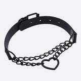 Litlookz Studio Grunge Heart Belted Choker Necklace, view 3