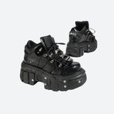 Litlookz Studio Grunge Lace Up Platform Sneakers, view 3