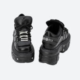 Litlookz Studio Grunge Lace Up Platform Sneakers, view 4