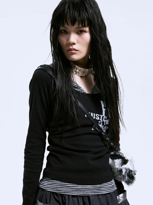 Litlookz Studio Grunge Layered Top