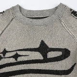 Litlookz Studio Grunge Long Sleeve Distressed Top, view 5