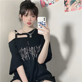 Litlookz Studio Grunge Make Up Heart Long Tee, view 5