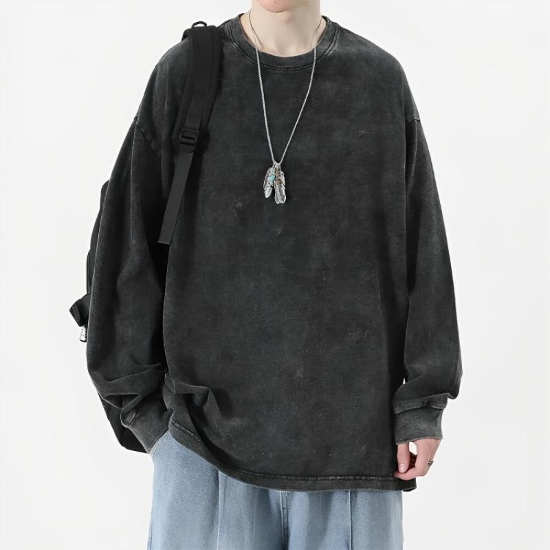 Litlookz Studio Grunge Oversized Distressed Basic Tee
